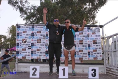 Primer puesto para Maximiliano Bedouret y José Paniagua en el Duatlón de Punta Alta