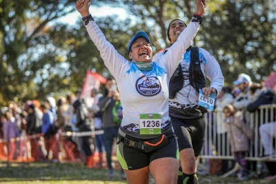 Ytaty Ramírez, representando a Villa Ventana, participo de la Maratón M42 Los Alerces