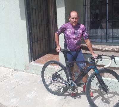 El ciclista tornquistense Elbio Rodríguez compitió en la Vuelta Internacional de San Luis