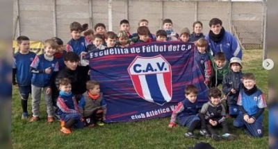 La escuelita de futbol del Club A. Ventana tuvo actividad en Coronel Pringles