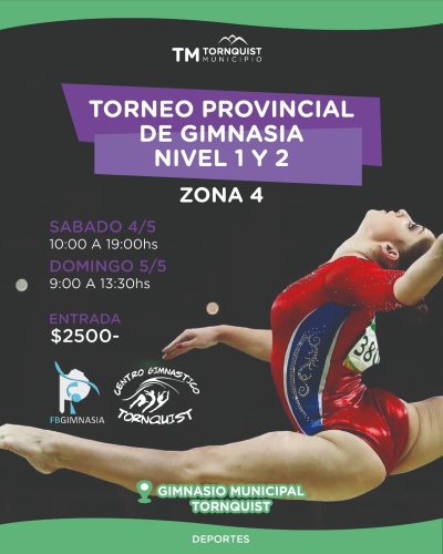 Tornquist recibe a más de 200 gimnastas en el 1º Torneo Regional de la Federación Bonaerense