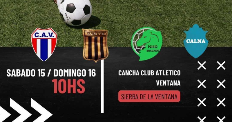 Este fin de semana el Club Atlético Ventana se llena de fútbol